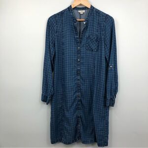 J. Jill Denim Lycocell‎ Gingham Pocket Dress Size Small